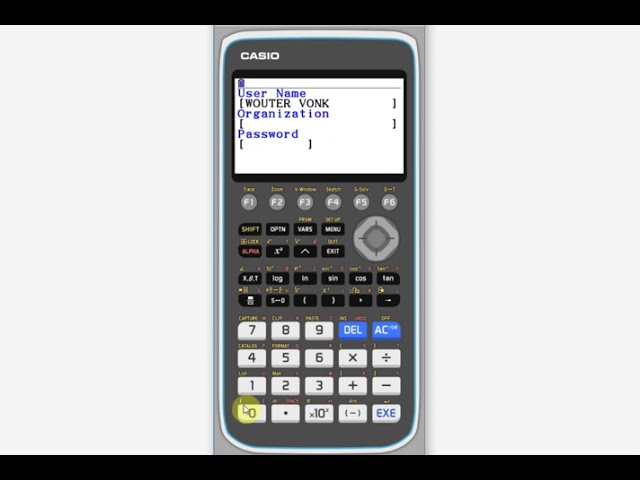 Gebruikersnaam instellen op de CASIO fx-CG50 - YouTube Gebruikersnaam Instellen Op De Casio Fx-Cg50 - Youtube