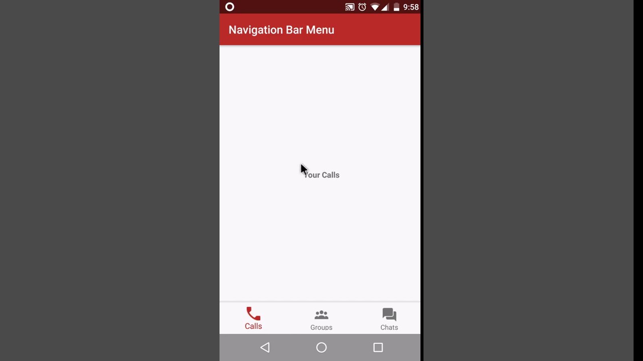 Android Navigation Bar Menu Tutorial using Bottom Bar Library - CodeProject