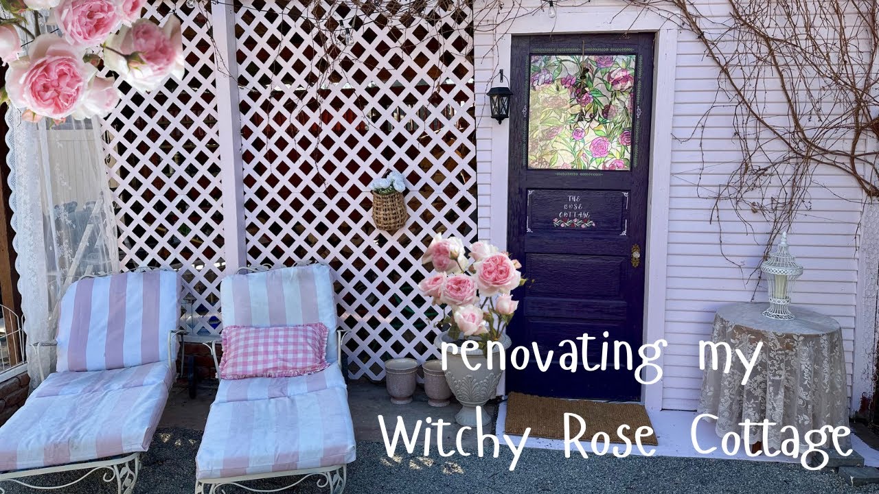 Renovating my Witchy Rose Cottage || Garden DIY project 