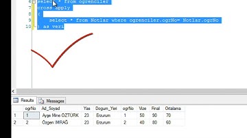Özgen İMRAĞ SQL Server