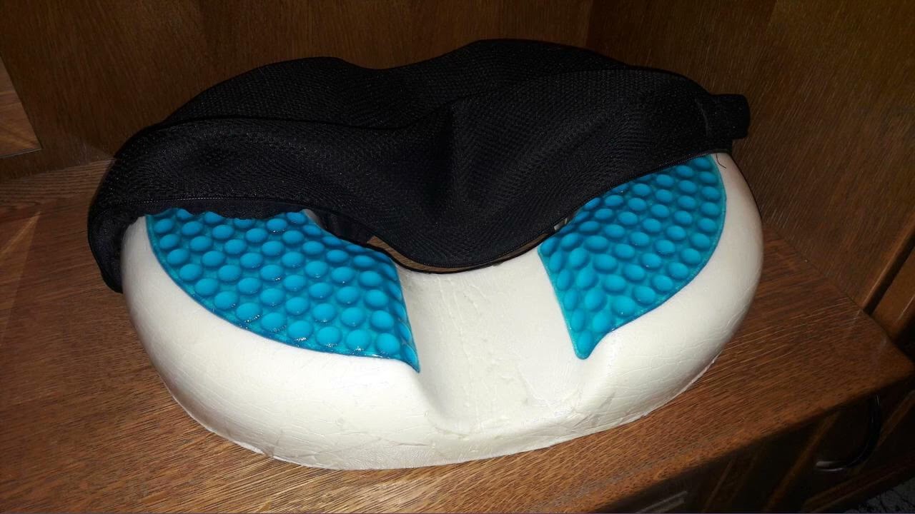 AnboCare Donut Seat Cushion Premium Cool Gel Memory Foam Pillow for Tailbone