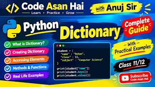 PYTHON TUTORIAL |#dictionary|#howtocreatedictionary| #dictionarymethods |#tutorial |#python