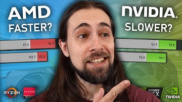 Are AMD GPUs REALLY faster with slower CPUs? NVIDIA Driver