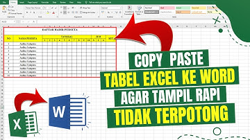 Cara Copy Tabel Excel ke Word Agar Rapi dan Tidak Terpotong