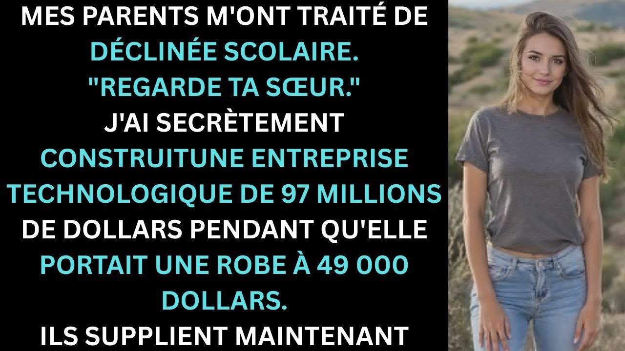 **Mes parents m’ont traité de décrocheur, « regarde ta sœur », j’ai secrètement bâti mon succès.**