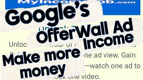 Adsense Offerwall Advertentie-inkomstenmogelijkheid #adsense