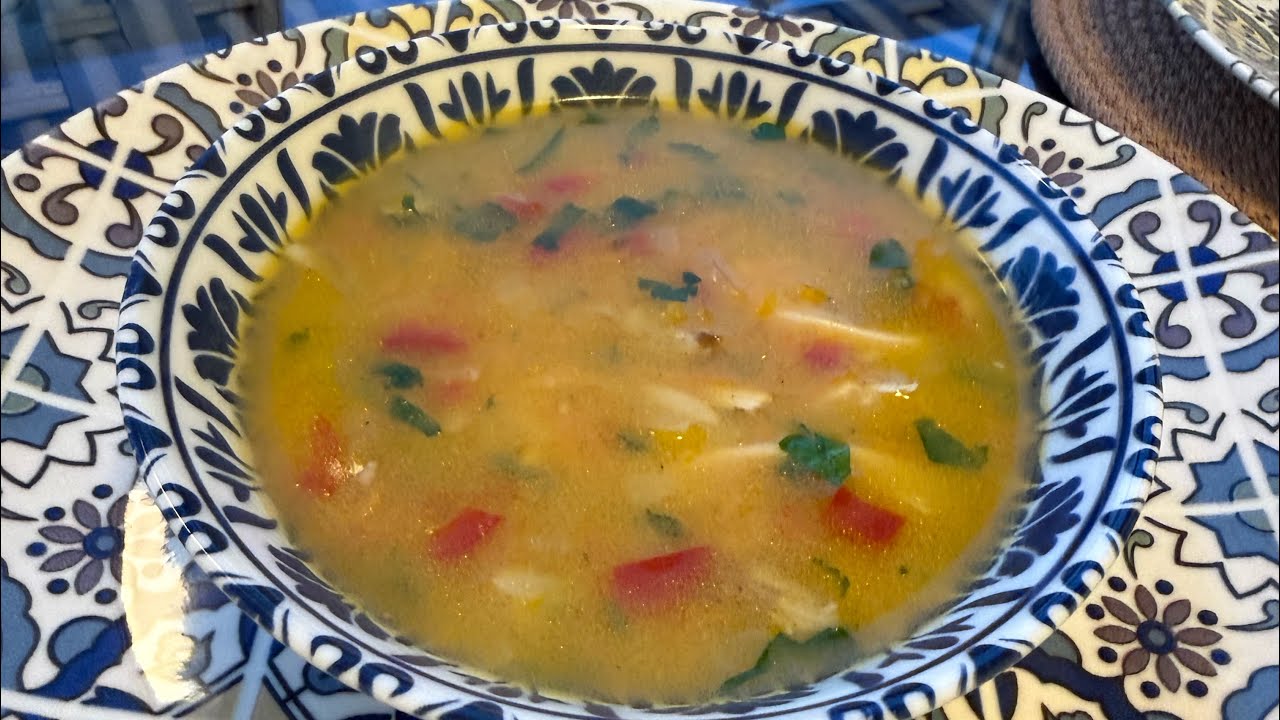 Sebzeli tavuklu şehriye çorbası🫕