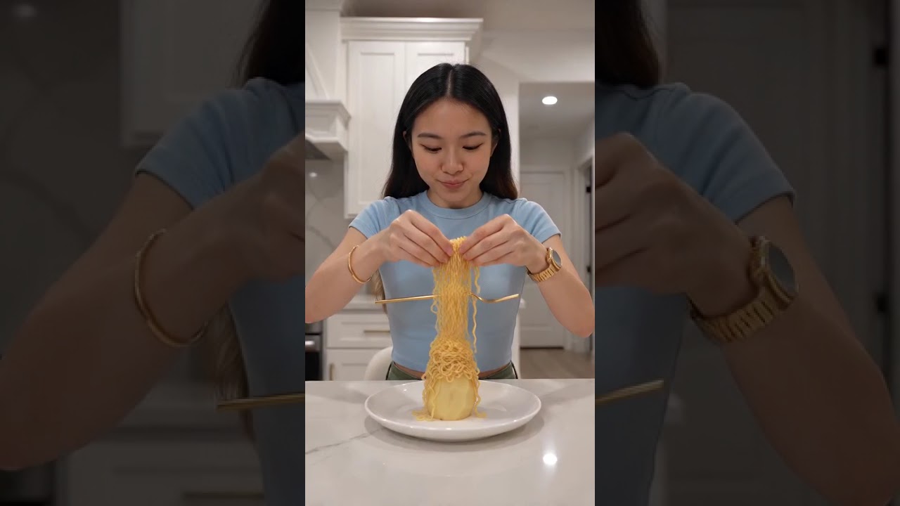 This Floating Fork Trick Made Him Question Everything! 💀🍜 #couplecomedy #funny #magic #couple
