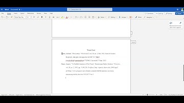 Setting up an MLA Works Cited Page in MS 365