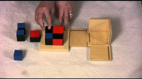 Montessori Sensorial Lesson - Binomial Cube
