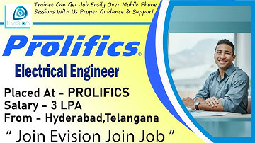 Congrats, Venkata | ELECTRICAL ENGINEER | 3 LPA | Got Selected as Tech Support Engineer in PROLIFICS