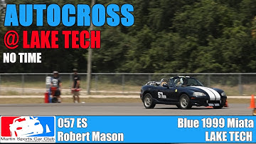057 ES - Mazda NB Miata takes on the autocross course at Lake Tech with Martin Sports Car Club