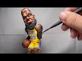 Sculpting LeBron James handmade from polymer clay #Shorts