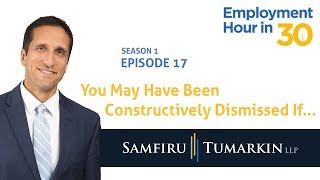 Constructive Dismissal Cases  Employment Law Show: S1 E17