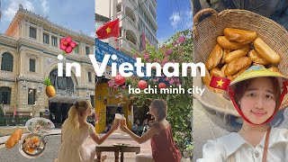 we went to SAIGON VIETNAM! 🇻🇳🍜🛵🌺🥖 Ho Chi Minh City travel vlog;  loving pho 🍜