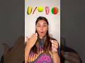 big &amp; small emoji eating asmr food #food #asmr #foodchallenge #foodeating #shorts