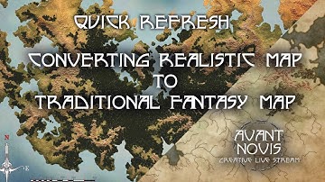 Wonderdraft: Realistic map to Old time map. Quick review