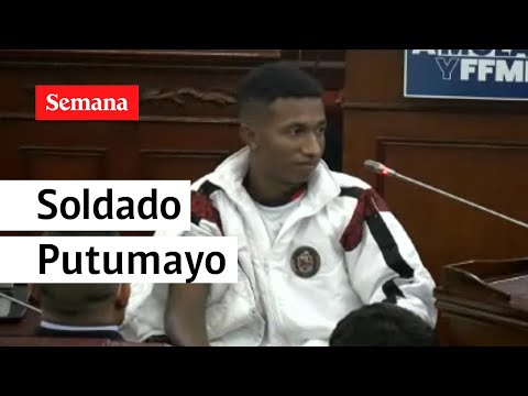 El impresionante testimonio en el Congreso del soldado herido en Putumayo
