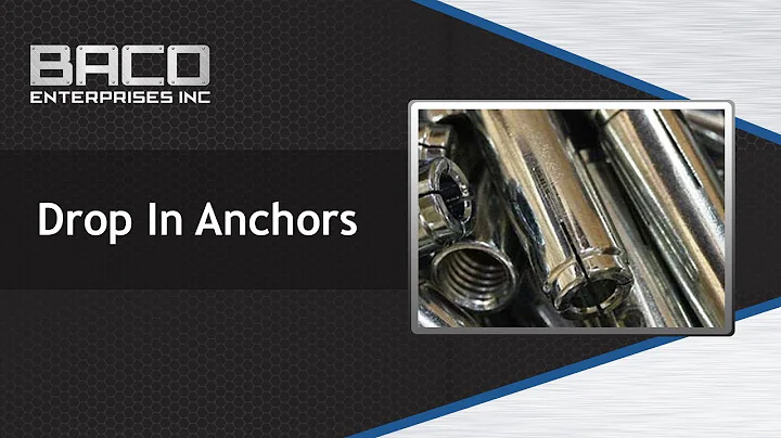 Drop-In Anchors From Baco Enterprises Inc.