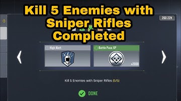 Kill 5 Enemies with Sniper Rifles | SEASONAL Vigilance COD Mobile