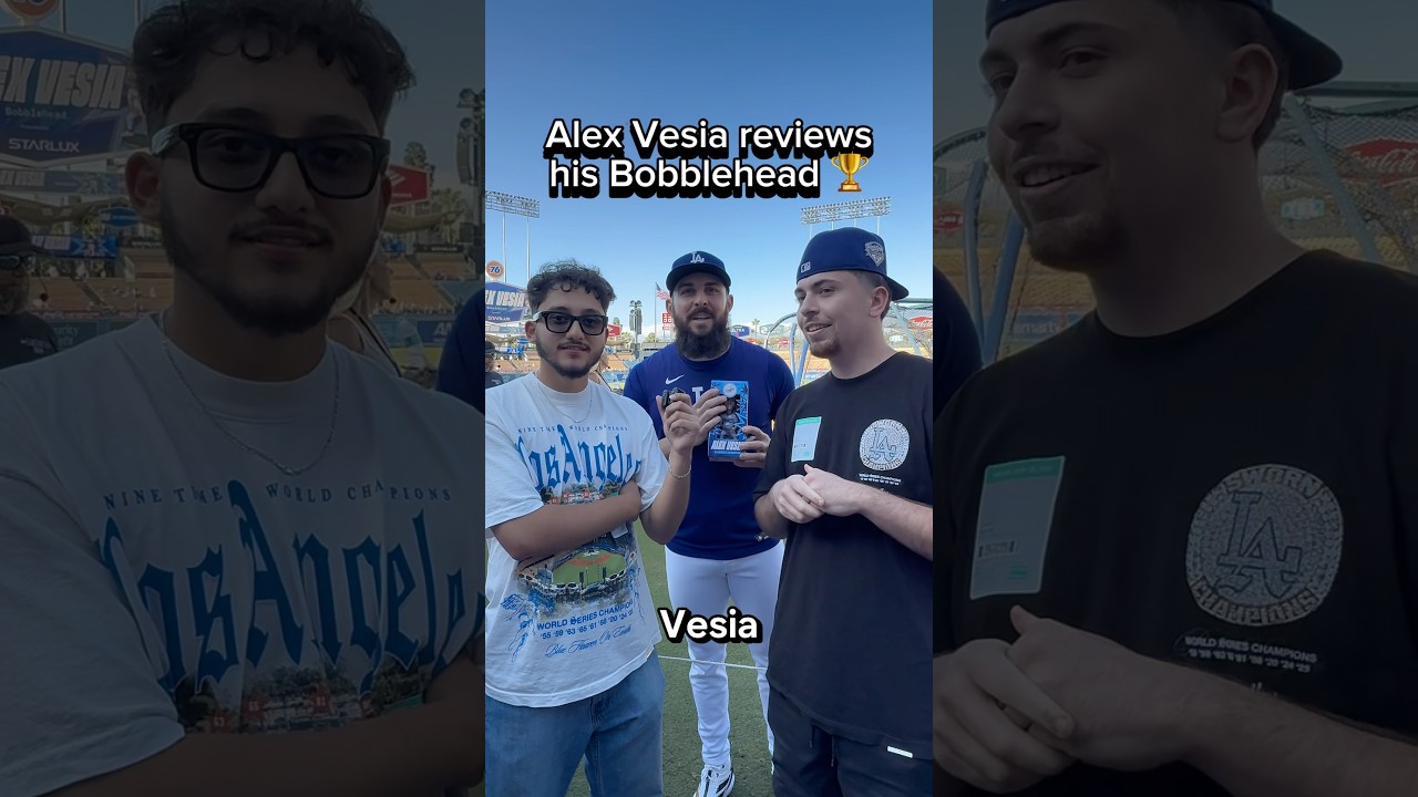 Alex Vesia likes his Bobblehead what do you think?? #mlb #dodgers