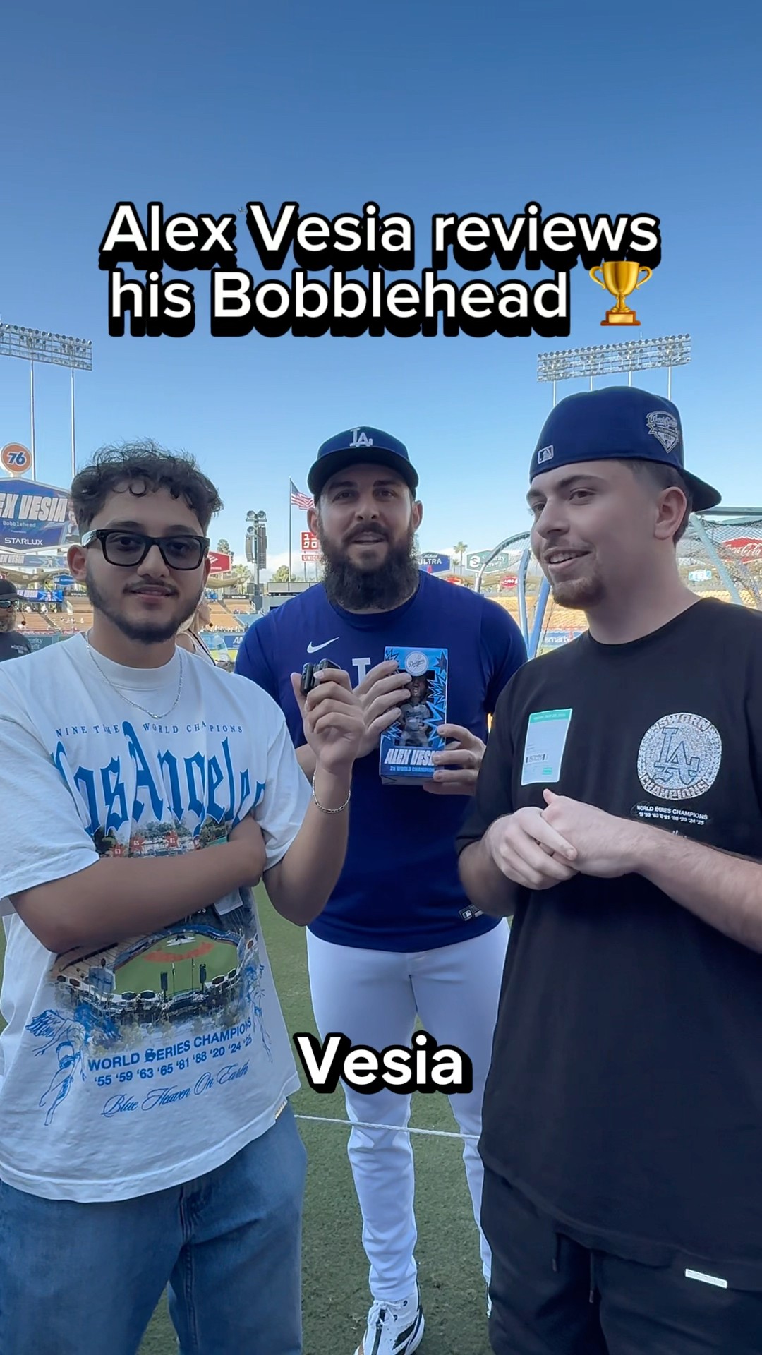 Alex Vesia likes his Bobblehead what do you think?? #mlb #dodgers