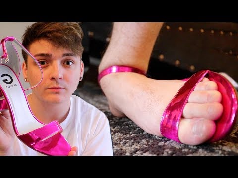 Gay boy high heels