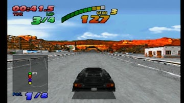 The Need For Speed (PS1) Quick Race "Rusty Springs" [Lamborghini Diablo]