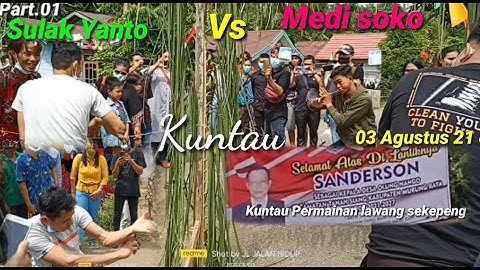 Tradisi adat budaya Kuntau dayak siang.part.01||Lawang sekepeng pria.kabupaten murung raya