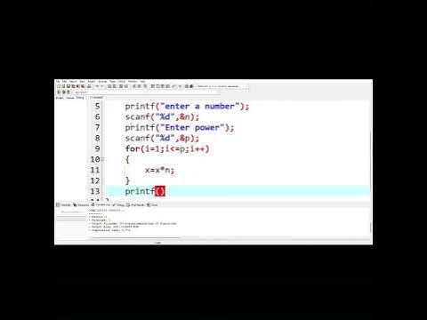 Program to find the power of a number using loop in C Programming ...