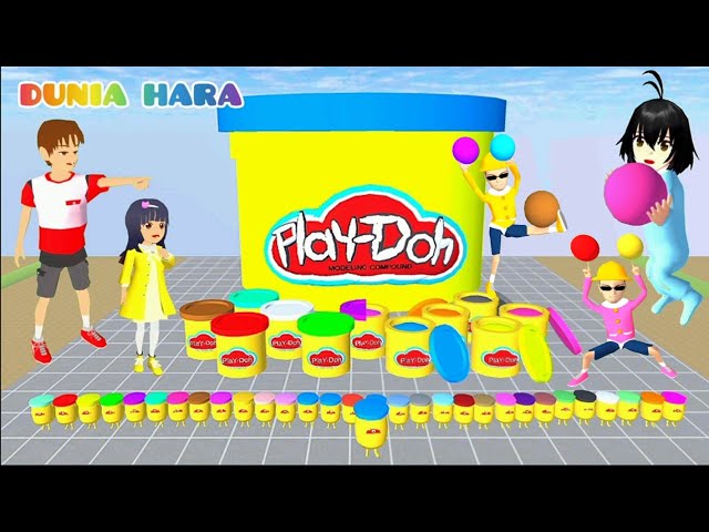 Wah Yuta Ajak Mia Main ke Play Doh Land Raksasa 😱 Hidupkan Monster Playdoh| Sakura School Simulator class=