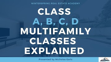 Class A, B, C, and D Multifamily Classes Explained