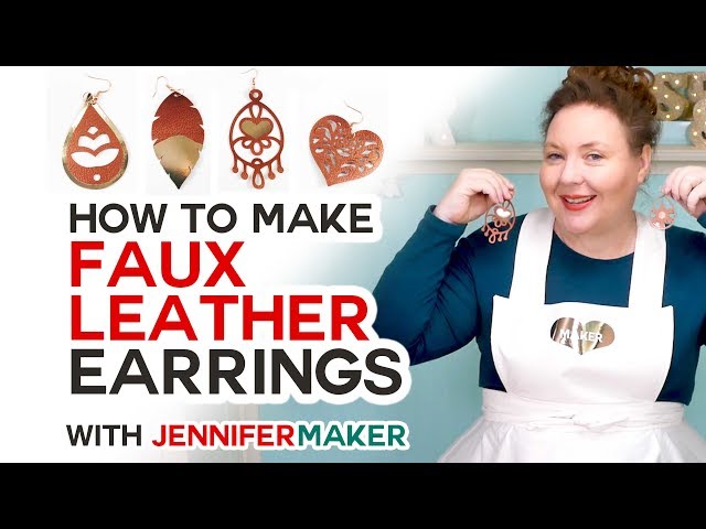 DIY Faux Leather Earrings: 8 Free Fun Styles - Jennifer Maker