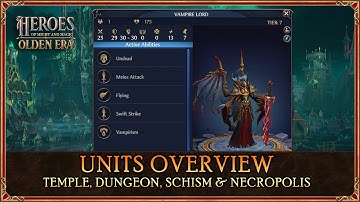 HoMM: Olden Era - Overview of units including alternative upgrades and special abilities