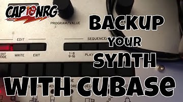 Backup you Synthesizers Sounds in Cubase