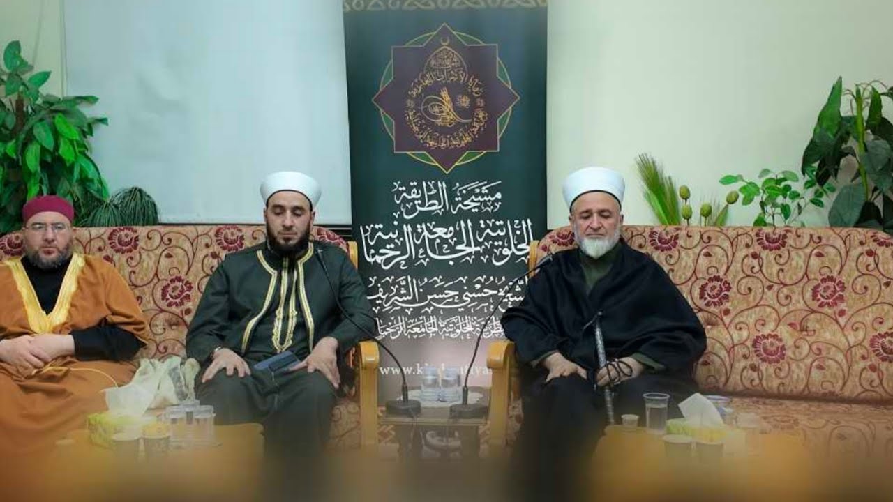 زيارة فضيلة الشيخ يوسف أبو غزالة لحضرة سيدنا الشيخ حسني حسن الشريف الحسيني