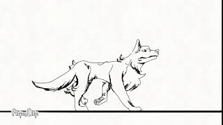 Wolf walk | 2D animation test