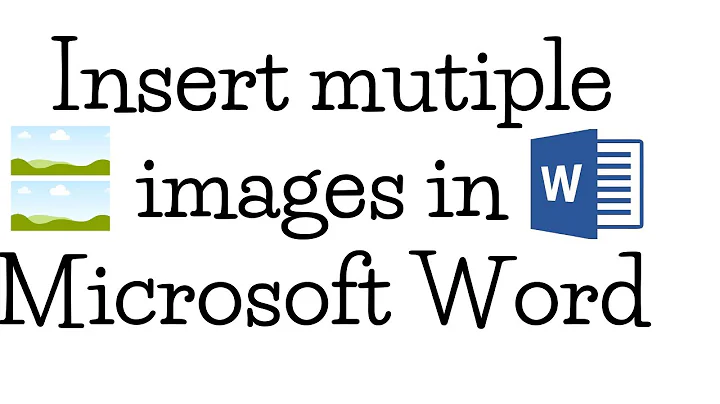 How to insert multiple images with filename in Microsoft Word (Windows) ?