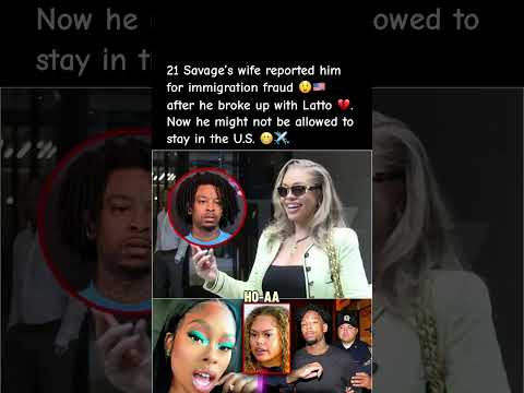 21 Savage In Trouble 21Savage Latto ImmigrationFraud CelebrityDrama ViralNews Shorts 