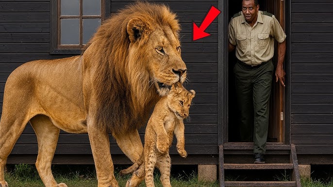 A lion begs rangers to save her cub, what happened next... - YouTube