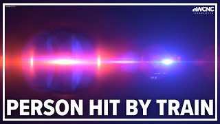 Person seriously injured after being hit by train in Charlotte