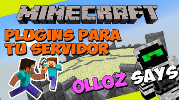 PLUGINS para tu SERVIDOR de Minecraft - OLLOZ SAYS (Arena de Minijuegos!)