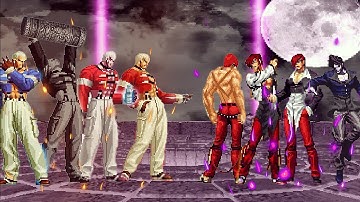 [KOF Mugen] Zombie Orochi Iori Team Vs Orochi Yashiro Team