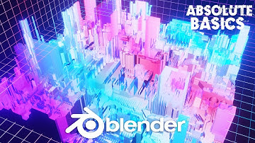 Sci-fi City Hologram Material in Blender 3.1 Eevee Render ( Blender Tutorial )