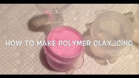 How to make polymer clay icing