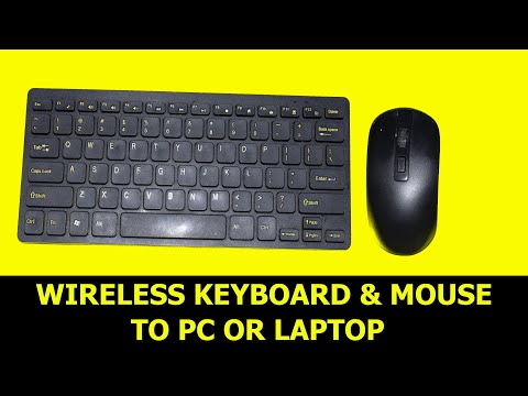 How to connect wireless keyboard|mouse to your LAPTOP OR PC|ELECTRECA