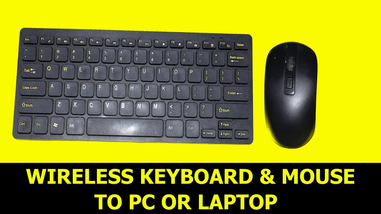 How to connect wireless keyboard|mouse to your LAPTOP OR ...