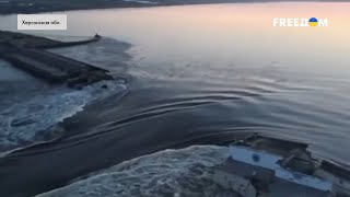 ⚡️ РАЗРУШЕНИЕ КАХОВСКОЙ ГЭС: видео последствий ПОДРЫВА
