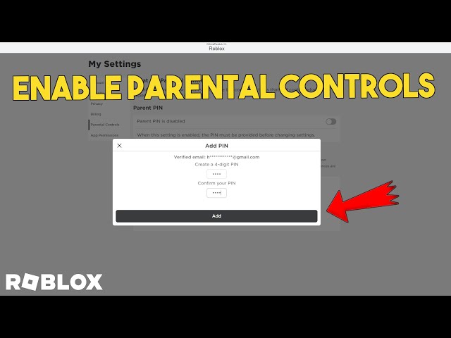 Roblox parental controls and privacy settings