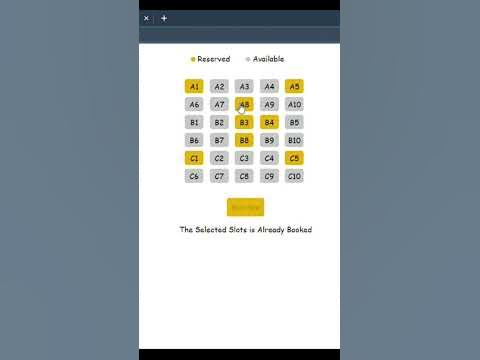 Slot Booking System | Book Slot using Localstorage | React JS - YouTube